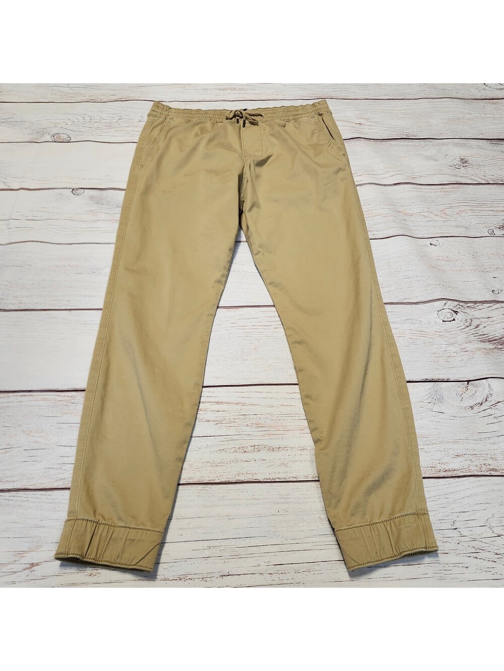 Hollister Skinny Jogger Pants in Khaki Size Large